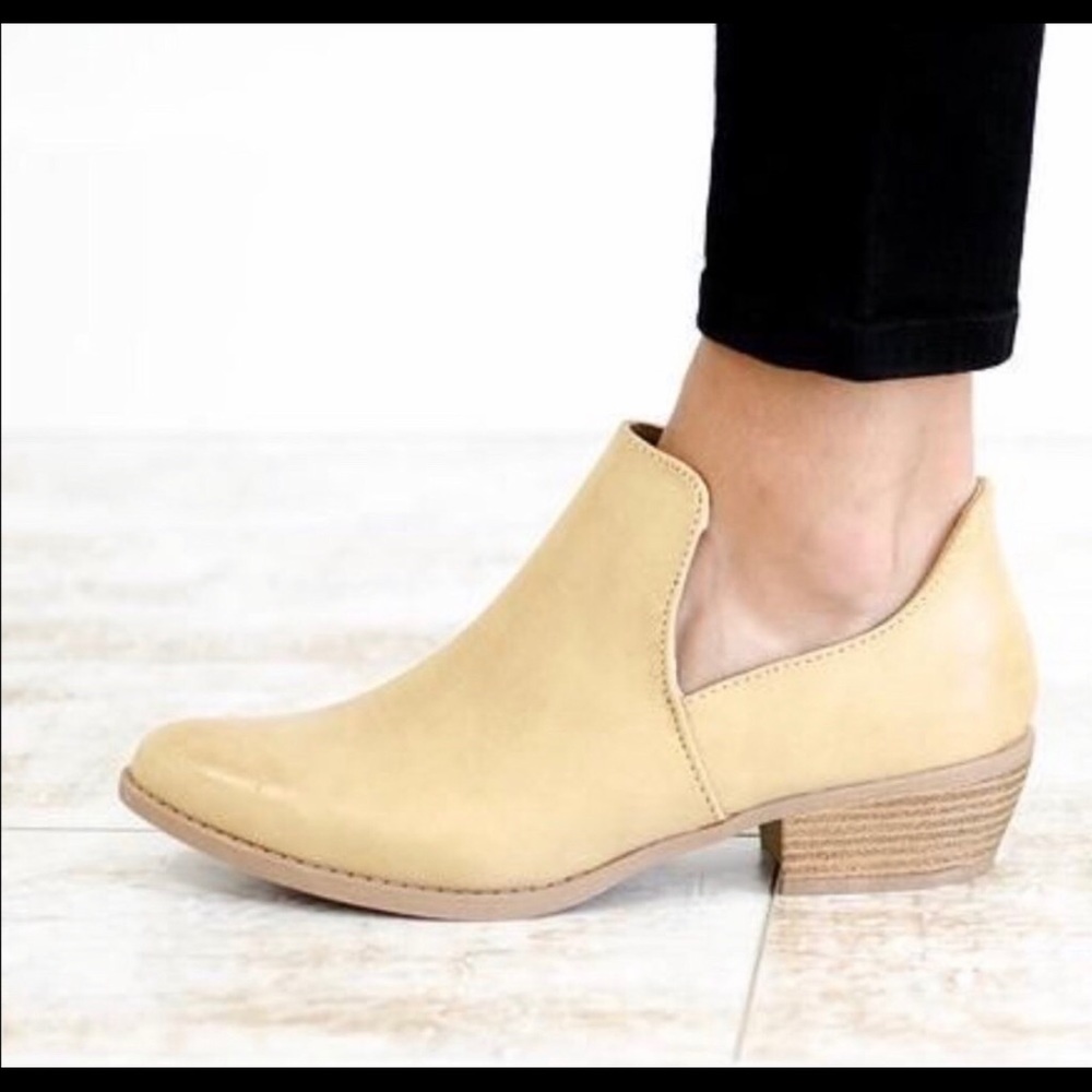 Tan ankle boots